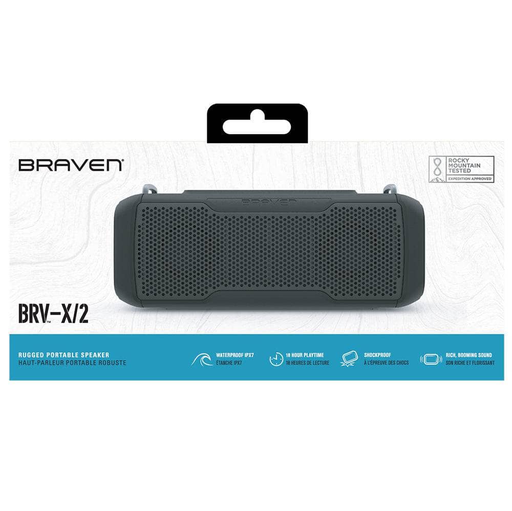 Braven BRV-X/2 Bluetooth Speaker - 20W & IPX7 Waterproof-Audio - Speakers-BRAVEN-www.PhoneGuy.com.au