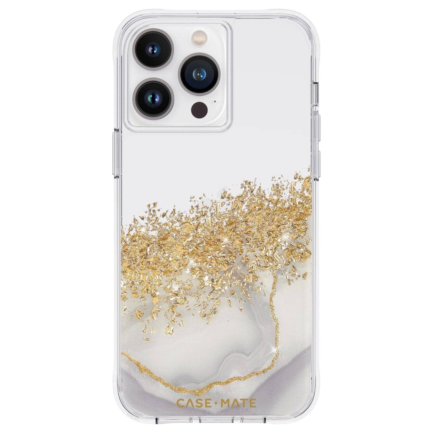 Case-Mate Karat Marble Case - For iPhone 14 Pro Max (6.7") White Marble-Cases - Cases-CASE-MATE-www.PhoneGuy.com.au