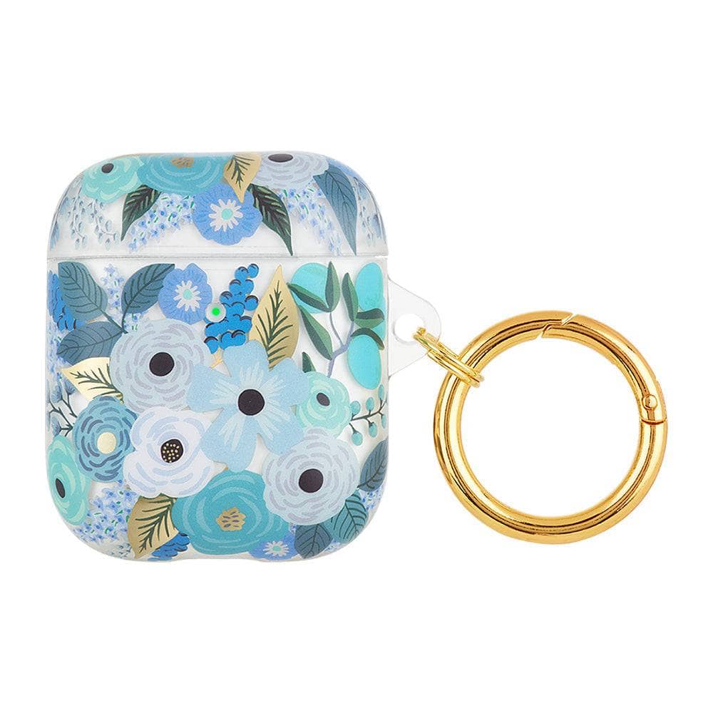 Case-Mate Rifle Paper Case - For Apple AirPods 1-2nd Gen - Garden Party Blue-Add On Accessories - Air Pod Accesories-CASE-MATE-www.PhoneGuy.com.au