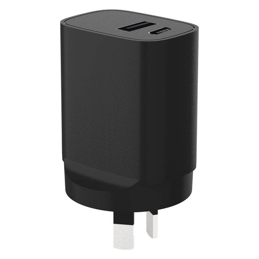 Cleanskin 20W Dual Port Wall Charger - With USB-C Power Delivery and Qualcomm Quick Charge 3.0 USB Ports-Charging - Wall Chargers-CLEANSKIN-www.PhoneGuy.com.au