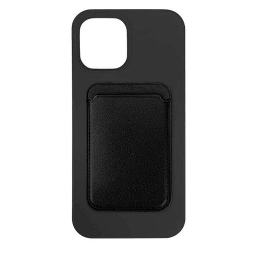 Cleanskin Silicon Case with Magnetic Card Holder - For iPhone 13 Pro (6.1" Pro) - Black-Cases - Wallets & Folios-CLEANSKIN-www.PhoneGuy.com.au