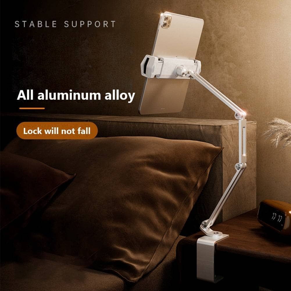 Desktop Adjustable Long Arm Tablet Stand Aluminum Phone Holder iPad Stand-Tablet Table Holder-Aloyseed-www.PhoneGuy.com.au