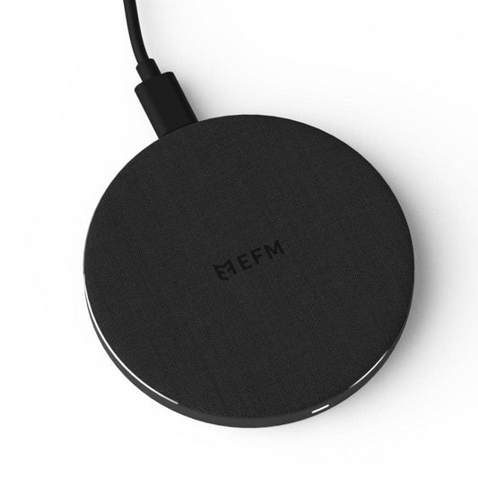 EFM 15W Wireless Charging Pad - With Qi certification - Black-Charging - Wireless Chargers-EFM-www.PhoneGuy.com.au