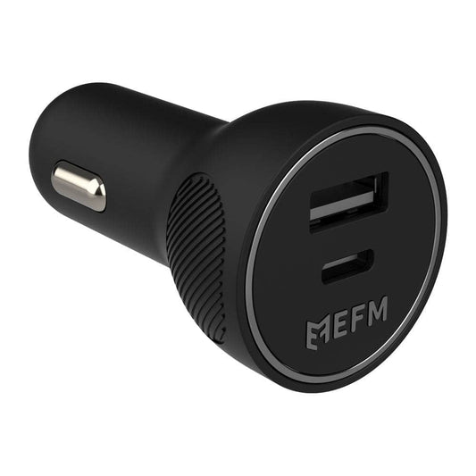 EFM 30W Dual Port Car Charger - With Power Delivery and PPS-Charging - Car Chargers-EFM-www.PhoneGuy.com.au