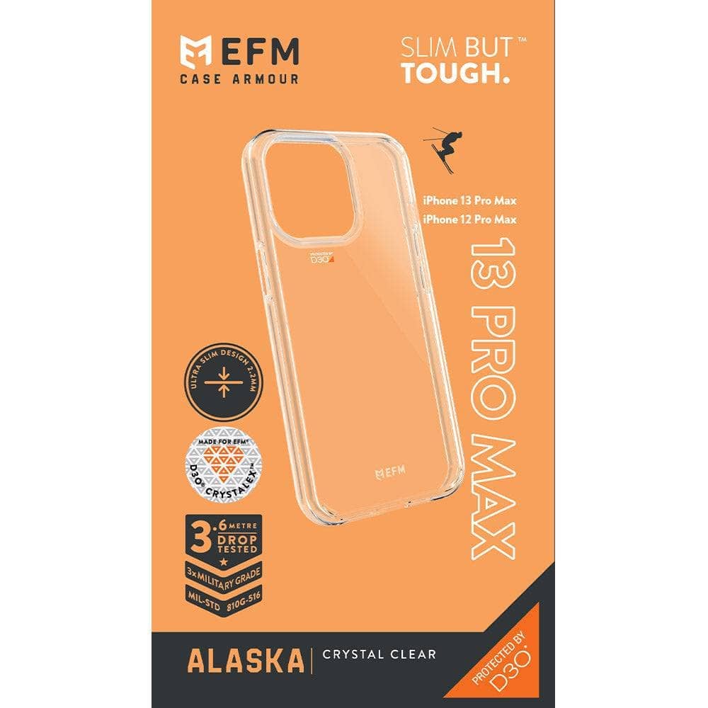 EFM Alaska Case Armour with D3O Crystalex - For iPhone 13 Pro Max (6.7") - Clear-Cases - Cases-EFM-www.PhoneGuy.com.au