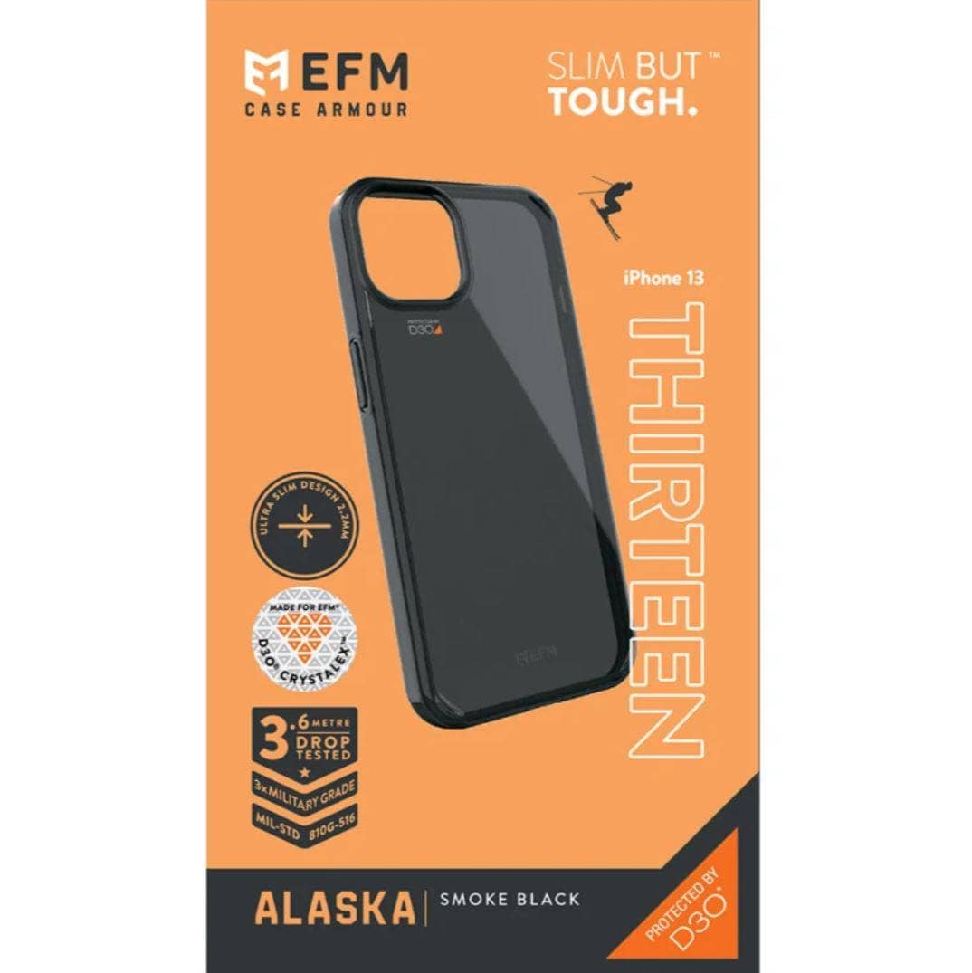 EFM Alaska Case Armour with D3O Smoke Black for iPhone 13-Phone Case-EFM-www.PhoneGuy.com.au