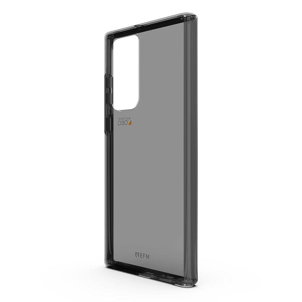 EFM Alta Case Armour with D3O Crystalex - For Samsung Galaxy S22 Ultra (6.8) - Smoke Black-Cases - Cases-EFM-www.PhoneGuy.com.au