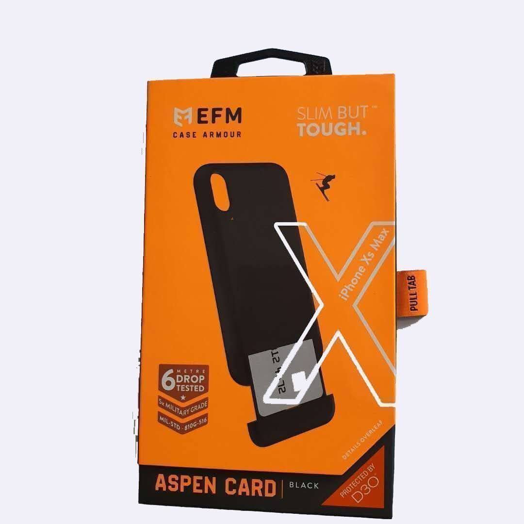 EFM Aspen Card D3O Case Armour For iPhone Xs X XR XS MAX Storage