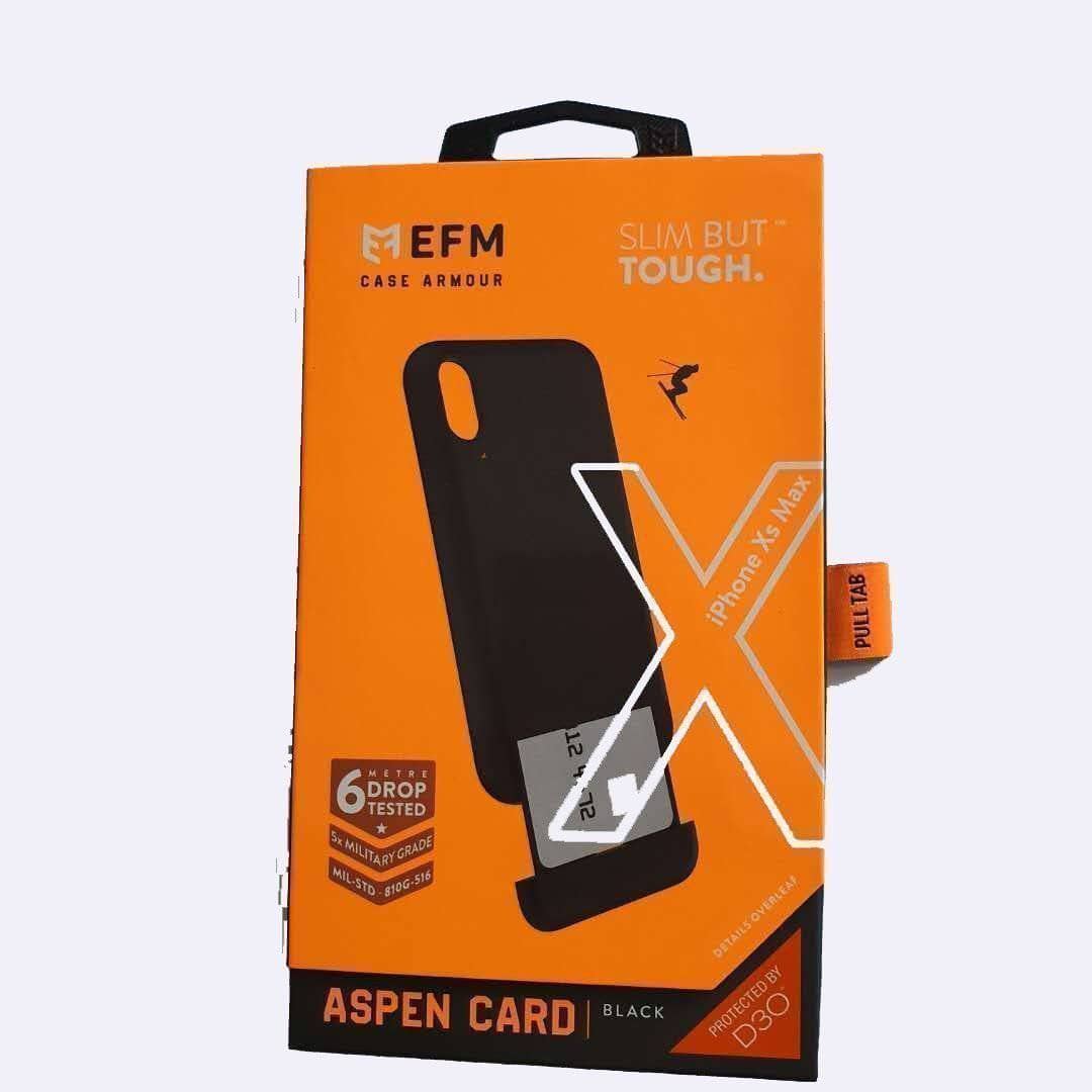 EFM Aspen Card D3O Case Armour For iPhone Xs/X XR XS MAX Storage Tough-Phone Case-EFM-www.PhoneGuy.com.au