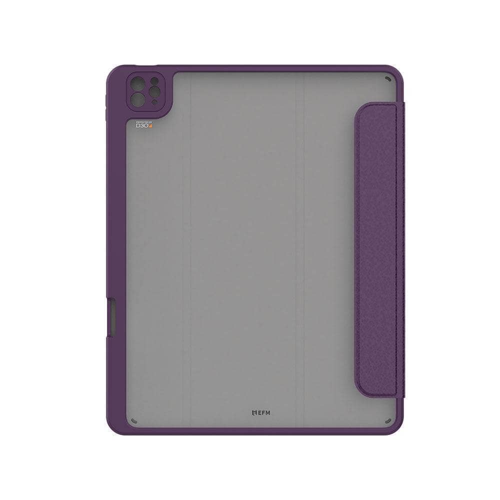 EFM Aspen Folio Case Armour with D3O & ELeather - Suits iPad Pro 11 - Purple-Cases - Wallets & Folios-EFM-www.PhoneGuy.com.au