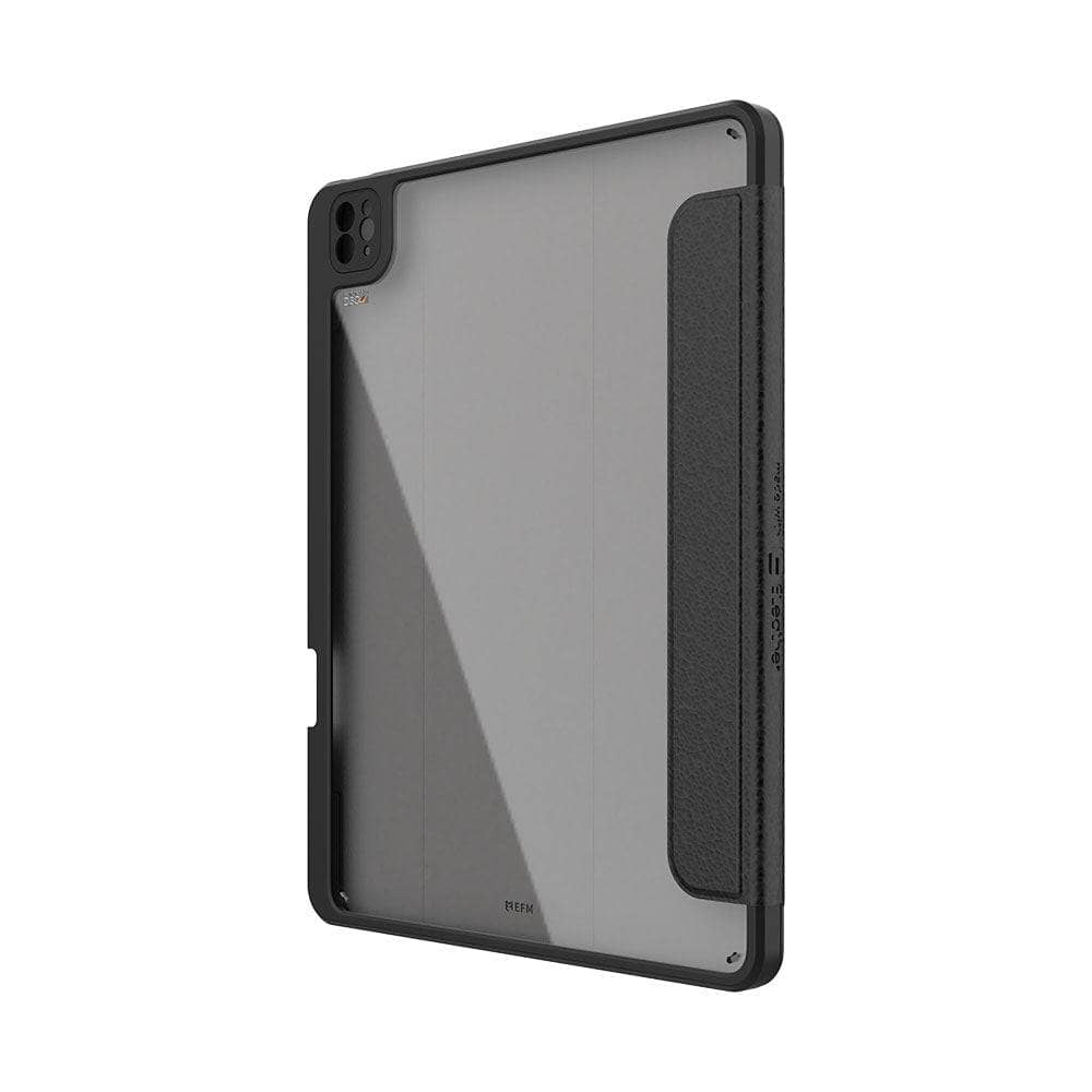 EFM Aspen Folio Case Armour with D3O & ELeather - Suits iPad Pro 12.9 - Black-Cases - Wallets & Folios-EFM-www.PhoneGuy.com.au