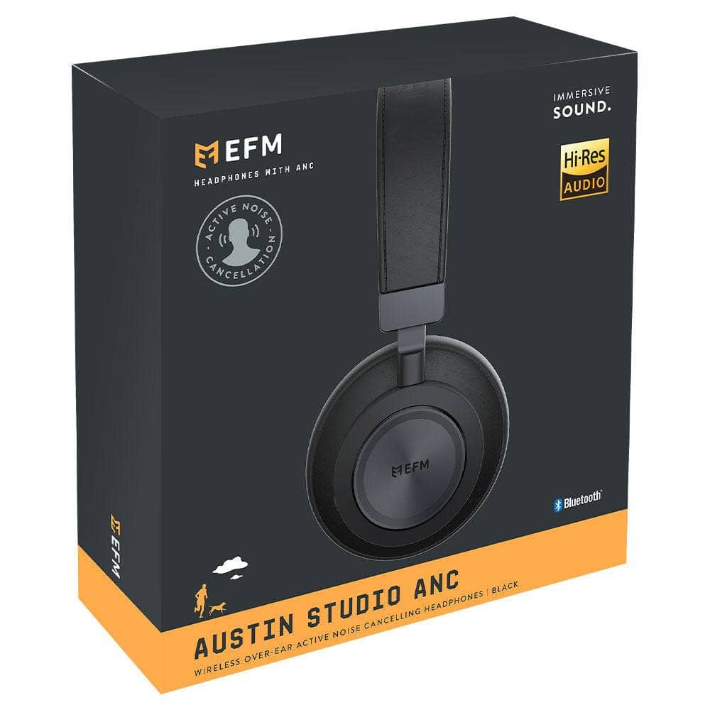 EFM Austin Studio Wireless ANC Headphones - With Dual Mode Active Noise Cancelling and Hi-Res Audio-Audio - Headphones-EFM-www.PhoneGuy.com.au