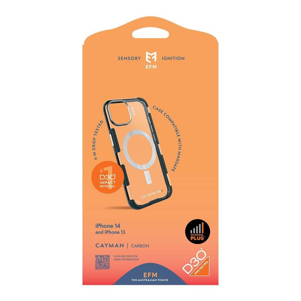 EFM Cayman Case Armour with D3O 5G Signal Plus - For iPhone 14 Plus (6.7")-Cases - Cases-EFM-www.PhoneGuy.com.au