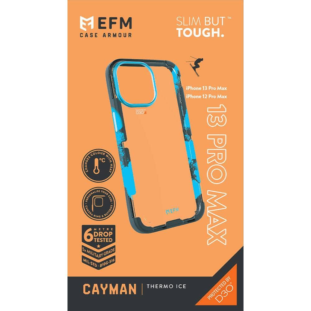 EFM Cayman Case Armour with D3O Crystalex - For iPhone 13 Pro Max (6.7") - Thermo Ice-Cases - Cases-EFM-www.PhoneGuy.com.au