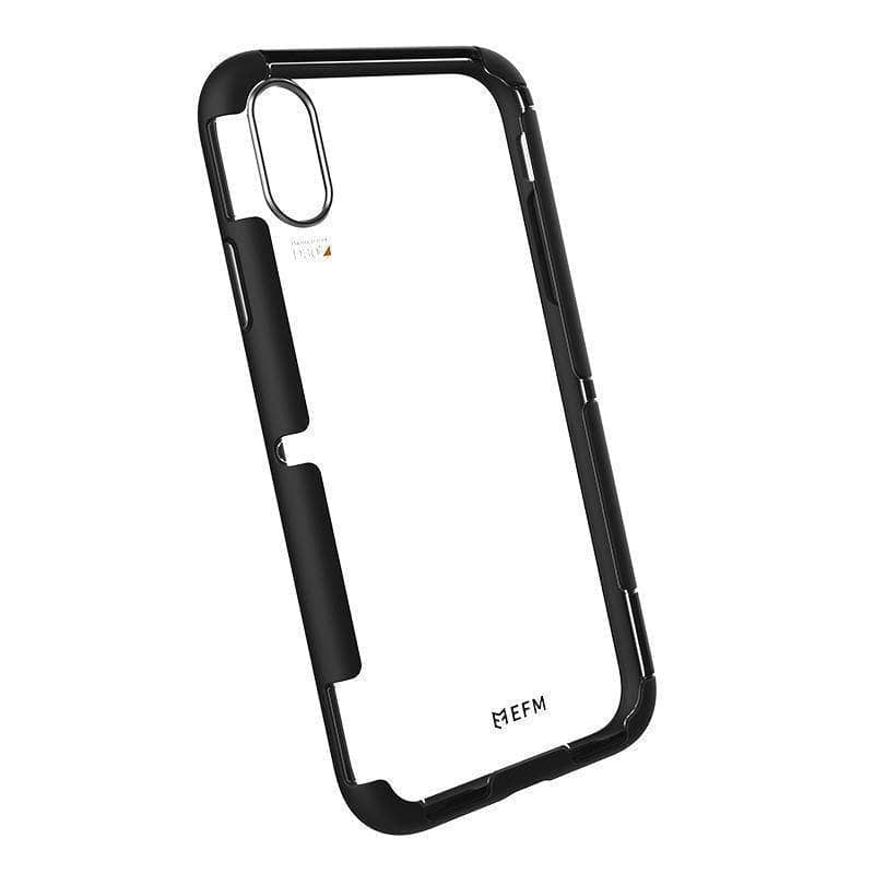 EFM Cayman Clear D3O Case iPhone XS MAX 6.5 Tough Skin Bumper Black/Space Grey-Phone Case-EFM-www.PhoneGuy.com.au