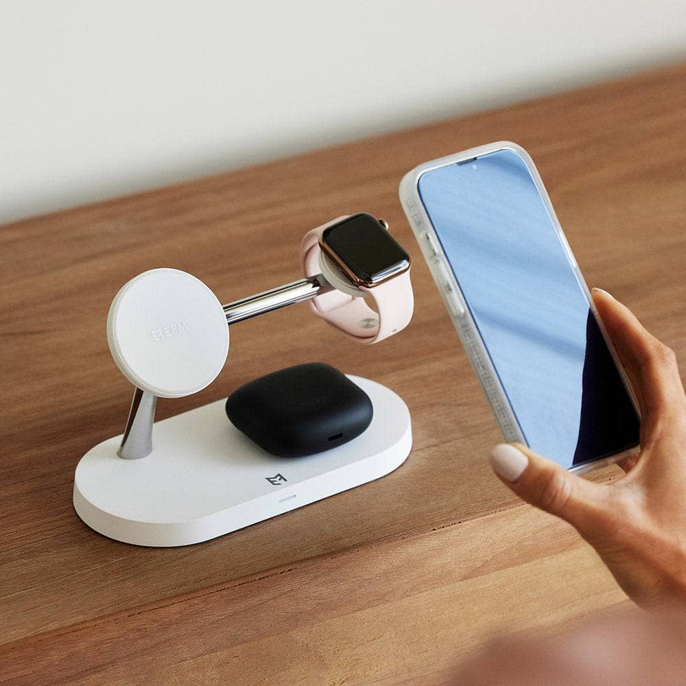 EFM FLUX 4-in-1 Charging Dock - with 42W Wall Charger-Charging - Wireless Chargers-EFM-www.PhoneGuy.com.au