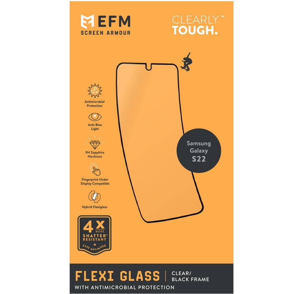 EFM FlexiGlass Screen Armour - For Samsung Galaxy S22 (6.1) - Dual Install-Screen Guards - Mobile Devices-EFM-www.PhoneGuy.com.au