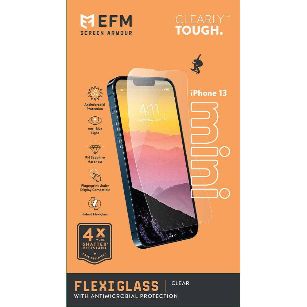 EFM FlexiGlass Screen Armour - For iPhone 13 mini (5.4") - Clear-Screen Guards - Mobile Devices-EFM-www.PhoneGuy.com.au