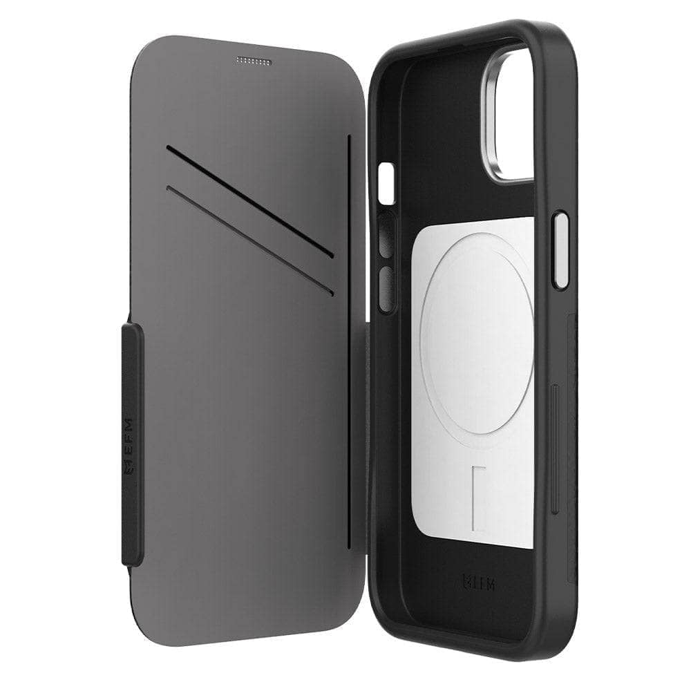 EFM Monaco Case Armour with ELeather and D3O 5G Signal Plus Technology - For iPhone 13 Pro Max (6.7")/iPhone 14 Pro Max (6.7")-Cases - Wallets & Folios-EFM-www.PhoneGuy.com.au