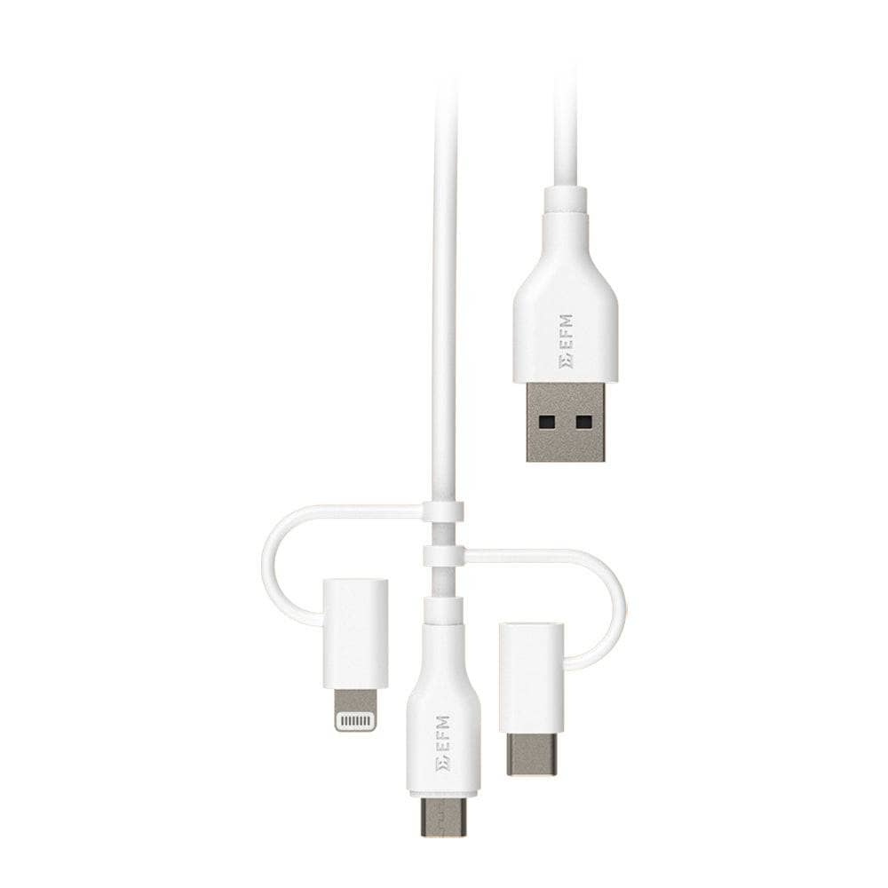 EFM USB-A 3-in-1 Cable - Universal Application with 2M Length-Charging - Cables-EFM-www.PhoneGuy.com.au