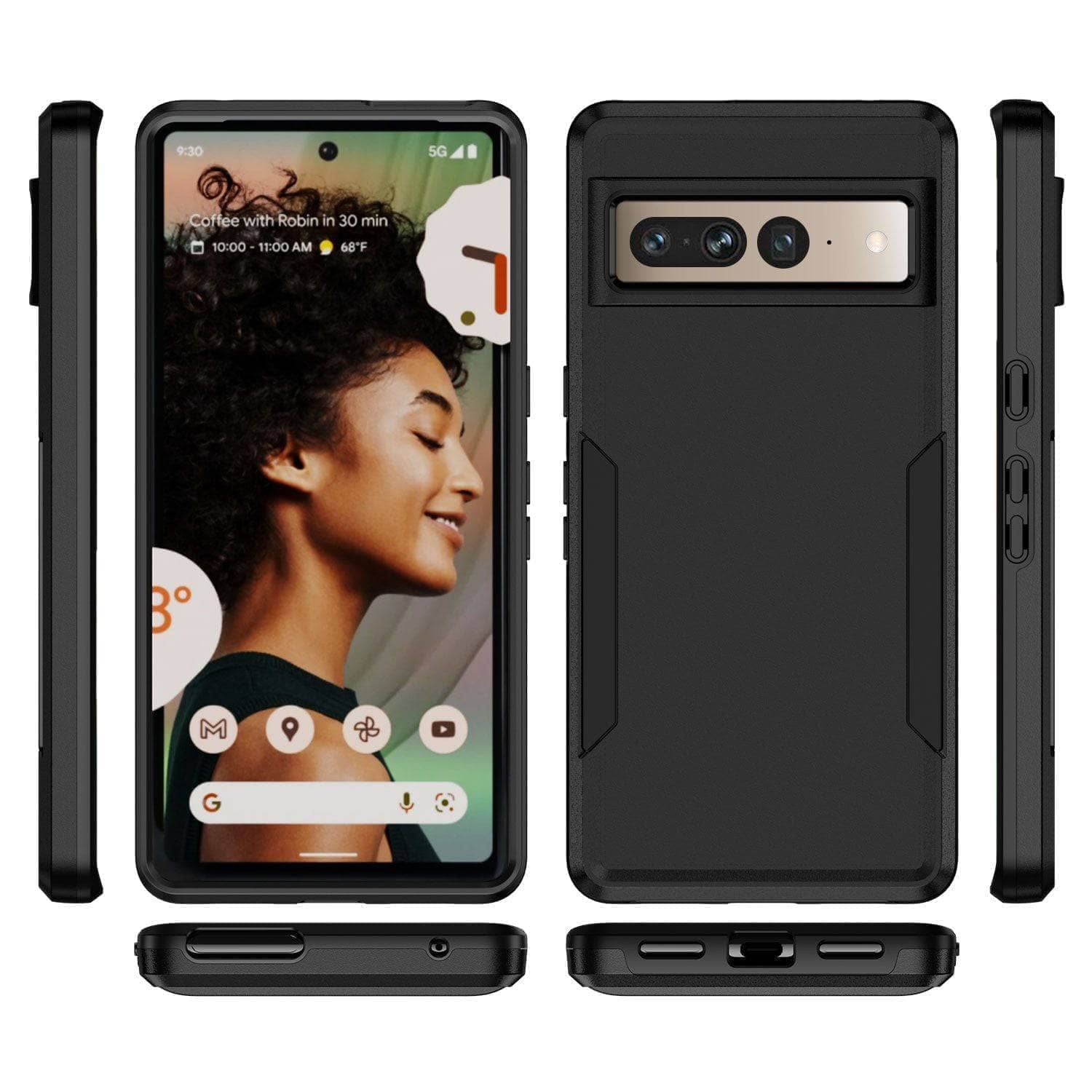 Google Pixel 7 Pro BLACKTECH Commuter Case Shockproof Everyday Cover-phone case-Case & Gear - phoneguy.com.au-www.PhoneGuy.com.au