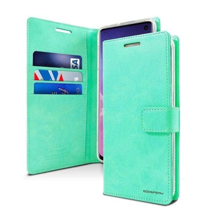 Goospery Blue Moon Diary for Samsung Galaxy S10/10+ Folio Wallet Case-Phone Case-Goospery-www.PhoneGuy.com.au