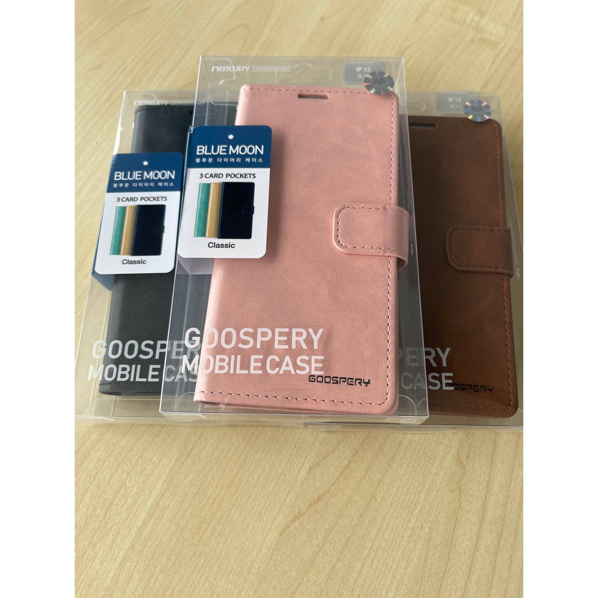 Goospery Blue moon Diary for iPhone 13 Pro Max 13 Mini Wallet Flip Folio Cards Pockets-Phone Case-Goospery-www.PhoneGuy.com.au