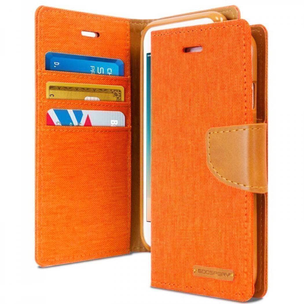 Goospery Canvas Diary Denim Case for iPhone Xs Max iPhone XR Flip Card Pockets-Phone Case-Goospery-www.PhoneGuy.com.au