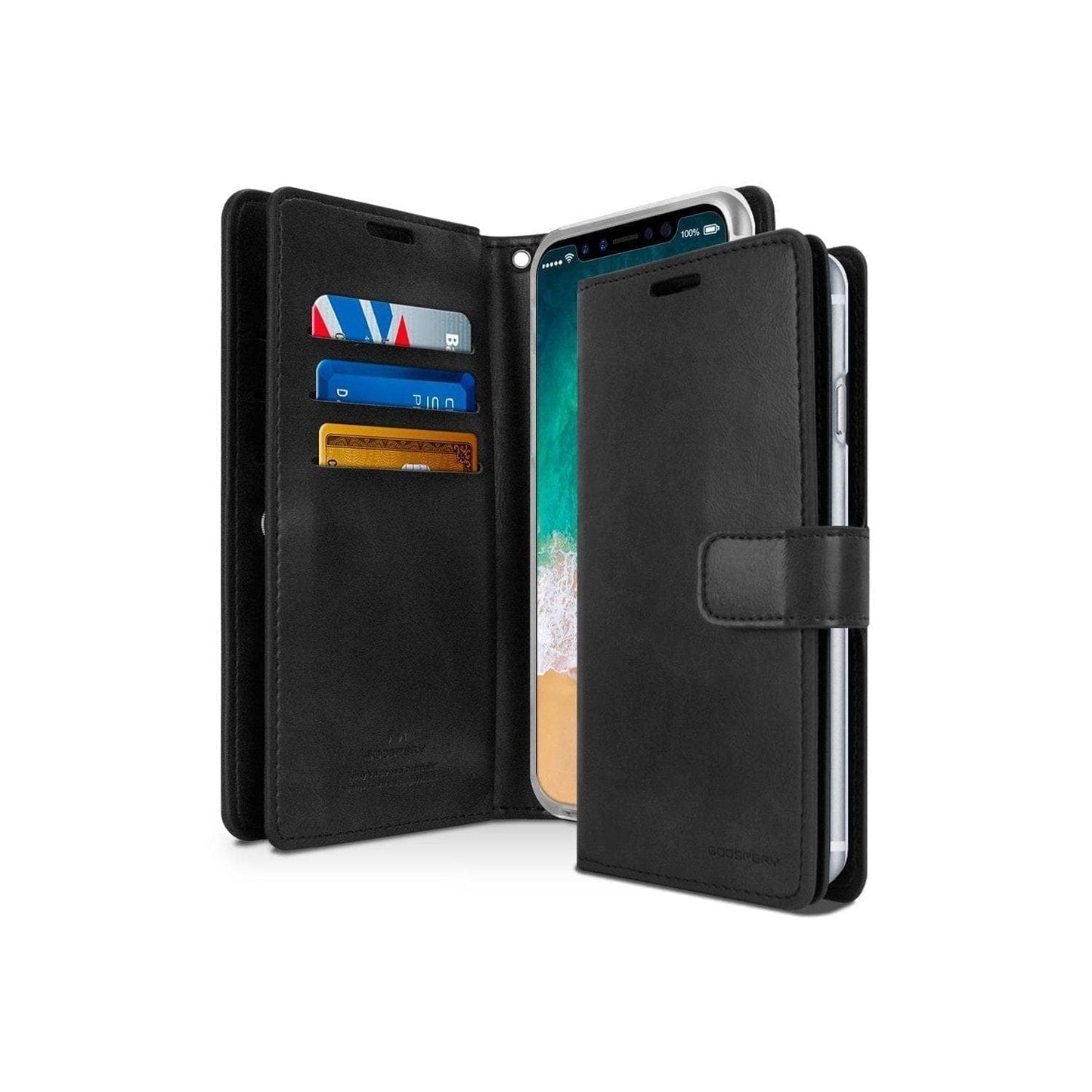 Goospery Mercury Mansoor Case for iPhone 14/ 14 Pro/14 Pro Max Black Colour-Phone Case-Goospery-www.PhoneGuy.com.au