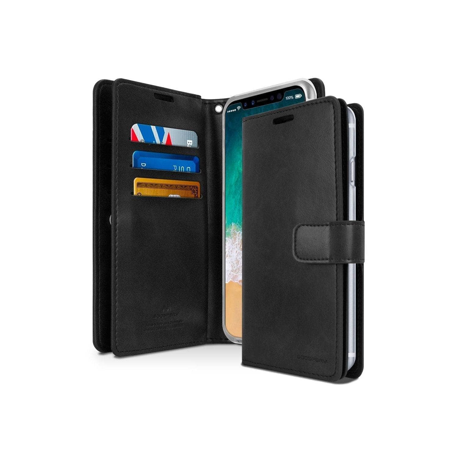 Goospery Mercury Mansoor Case for iPhone 14/ 14 Pro/14 Pro Max Black Colour-Phone Case-Goospery-www.PhoneGuy.com.au