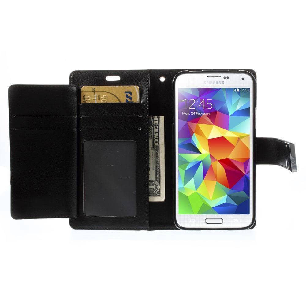 Goospery Rich Diary Folio Extra Flap Case for iPhone Xs Max/ XR/ iPhone 8 Plus-Phone Case-Goospery-www.PhoneGuy.com.au