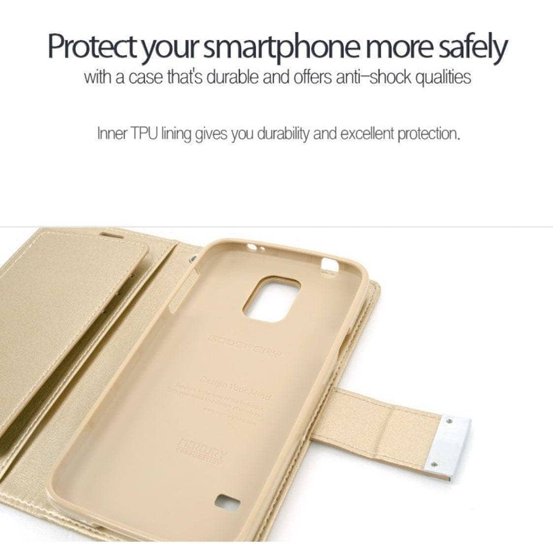 Goospery Rich Diary Folio Extra Flap Case for iPhone Xs Max/ XR/ iPhone 8 Plus-Phone Case-Goospery-www.PhoneGuy.com.au