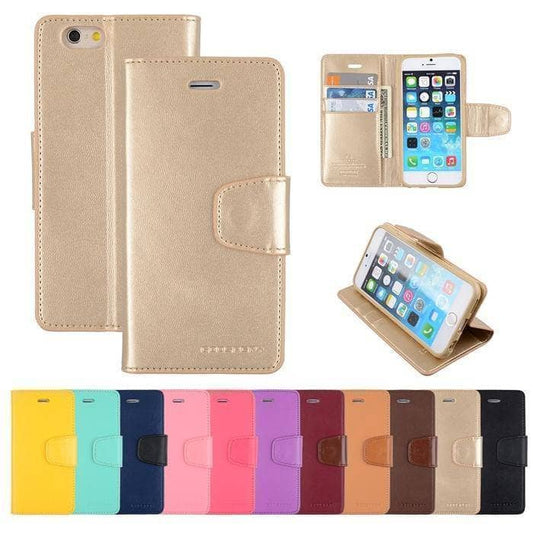 Goospery Sonata Diary Flip Leather Case for iPhone Xs/X-Phone Case-Goospery-www.PhoneGuy.com.au