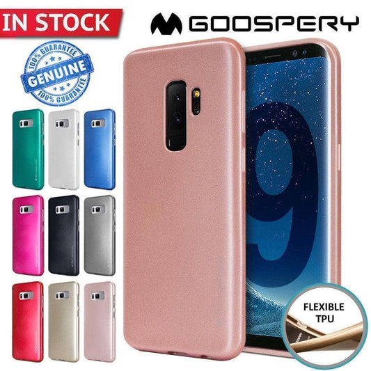 Goospery iJelly Metal Soft Rubber Thin Cover Samsung Galaxy S8+ S9+ Plus Slim-Phone Case-Goospery-www.PhoneGuy.com.au