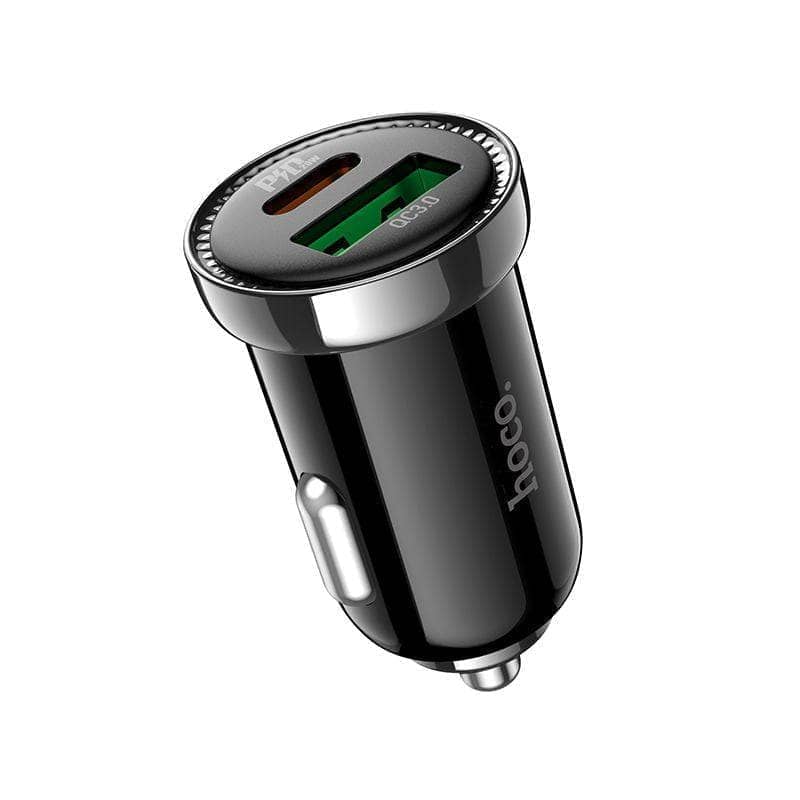 Hoco USB-C QC3.0 PD20W Car Charger with LIghtning cable-Car Charger-Hoco-www.PhoneGuy.com.au