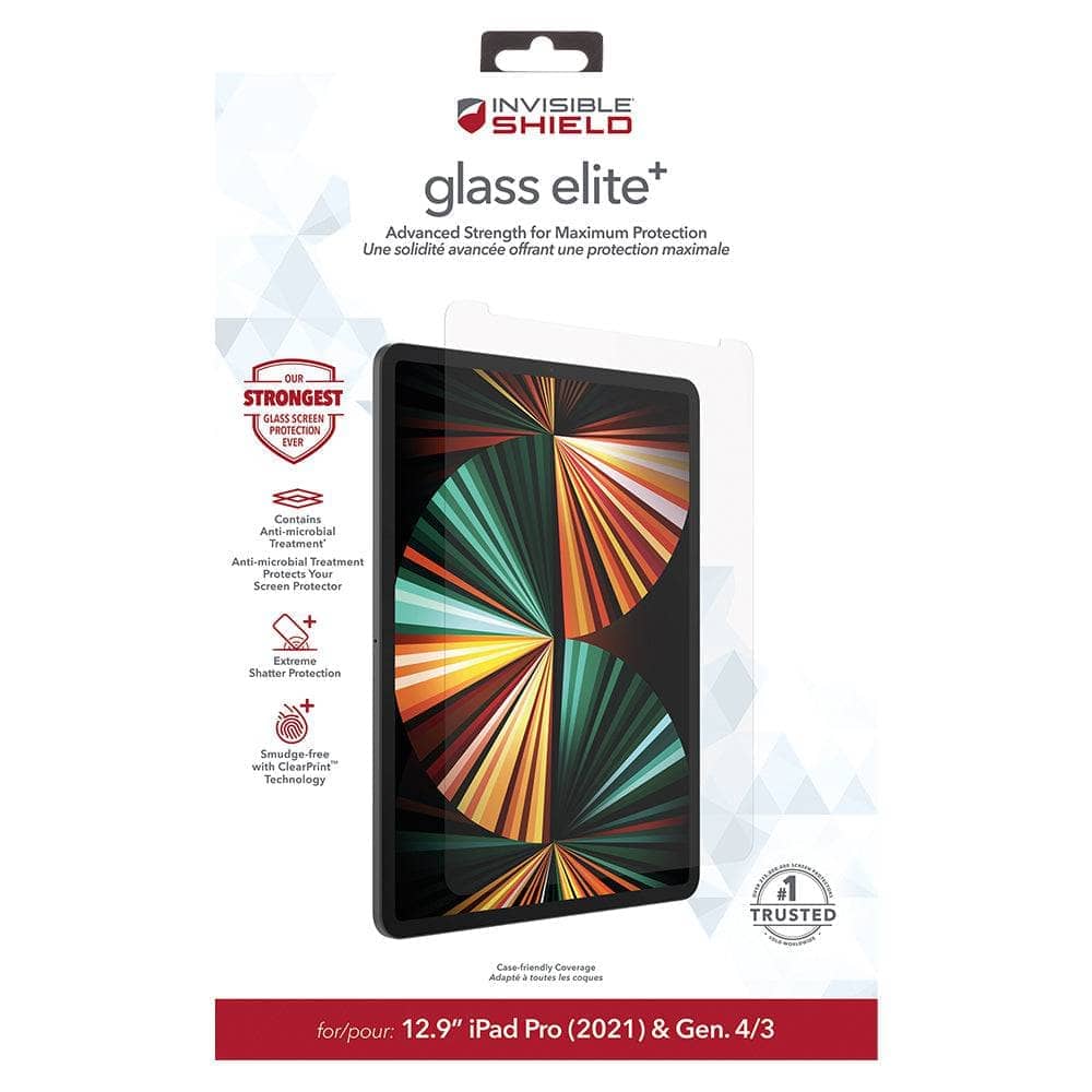 InvisibleShield Glass Elite Plus - For iPad 12.9 Pro (2021) - Clear-Screen Guards - Tablet Devices-Invisible Shield-www.PhoneGuy.com.au