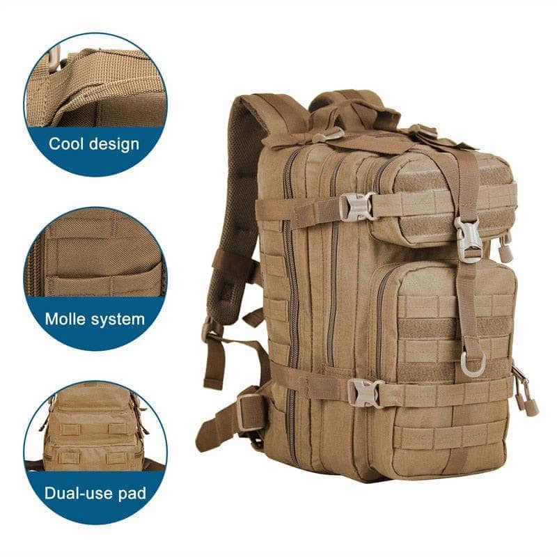 Men Army Military Tactical Backpack 1000D Polyester 30L Outdoor Waterproof Hiking Camping Hunting Bags-Backpack-LQARMY-www.PhoneGuy.com.au