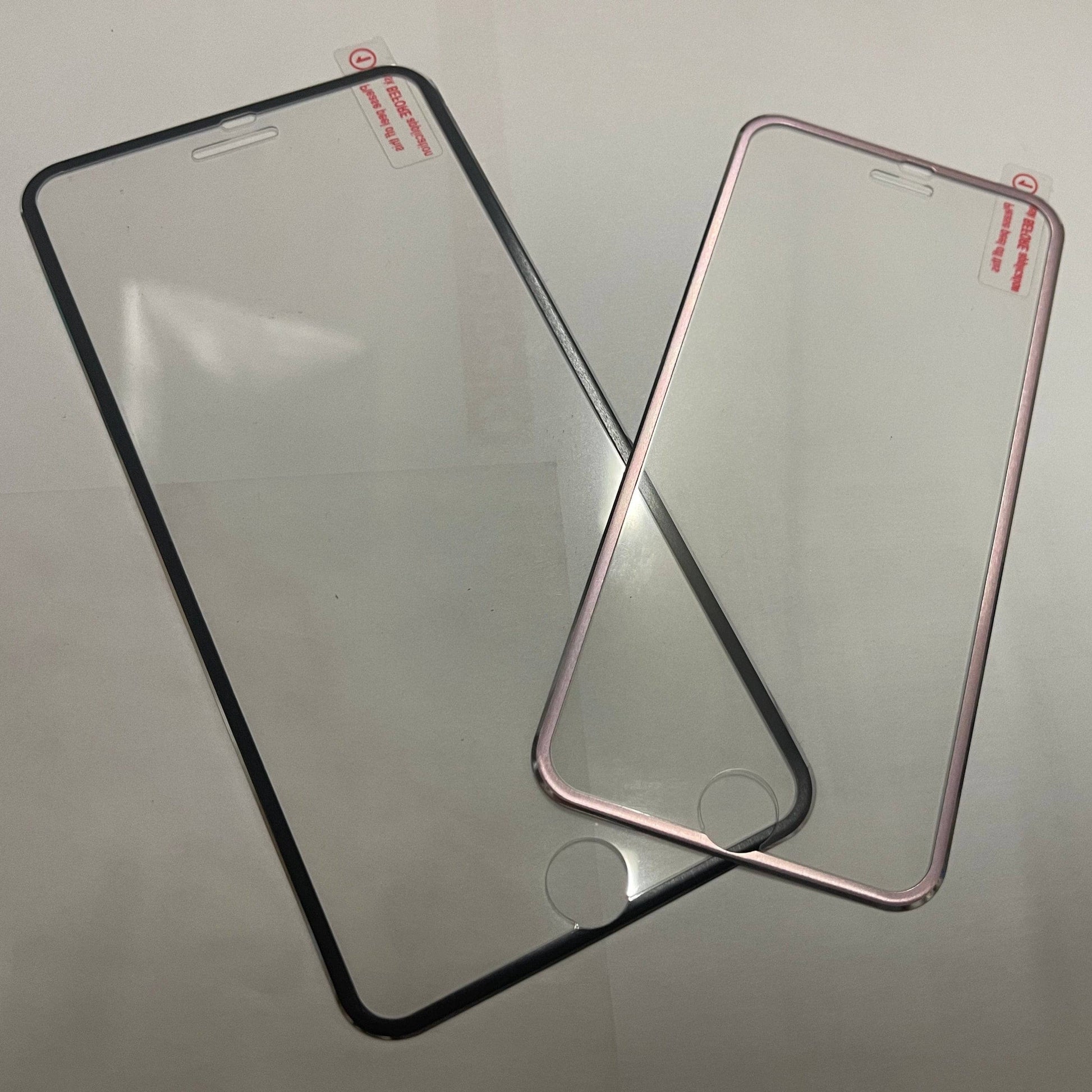 Metal Edge Tempered Glass Screen Protector for iPhone 8 Plus 8/7+ Anti Shatter-Screen Protector-Generic-www.PhoneGuy.com.au