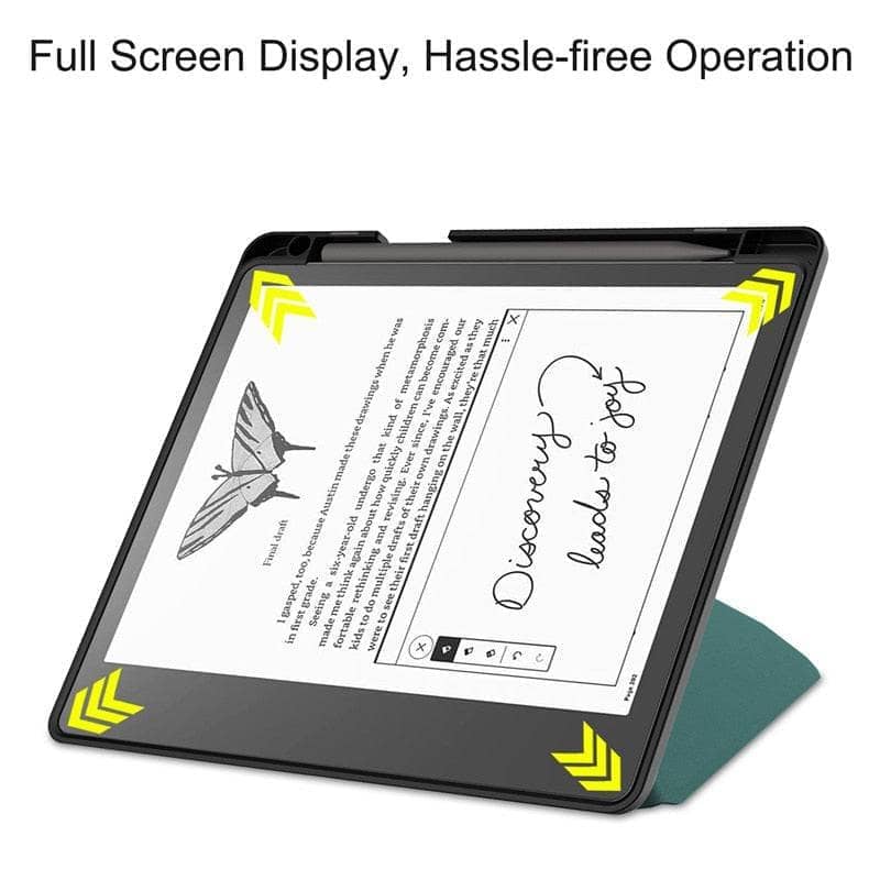 Multi-folding Stand Soft TPU Folio Case For Kindle Scribe 2022 with Auto Sleep/Wake + Pen Holder-Kindle Case-Generic-www.PhoneGuy.com.au