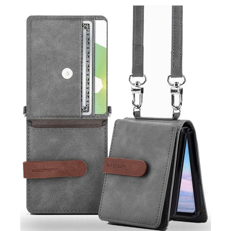 Samsung Galaxy Z Flip 4 Goospery Mercury Leather Strap Diary Case-Phone Case-Goospery-www.PhoneGuy.com.au