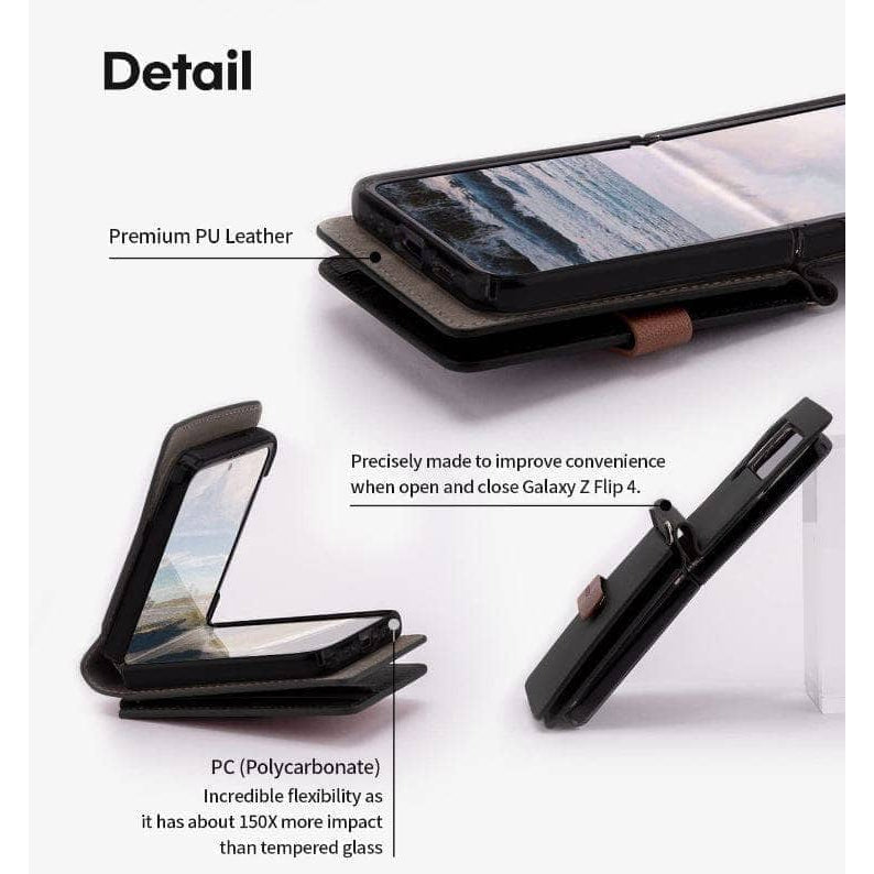 Samsung Galaxy Z Flip 4 Goospery Mercury Leather Strap Diary Case-Phone Case-Goospery-www.PhoneGuy.com.au