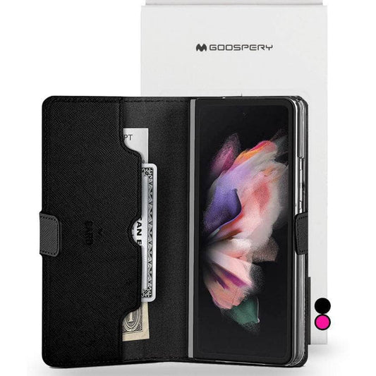 Samsung Galaxy Z Fold 4 Goospery Mercury Fabric Diary Case-Phone Case-Goospery-www.PhoneGuy.com.au