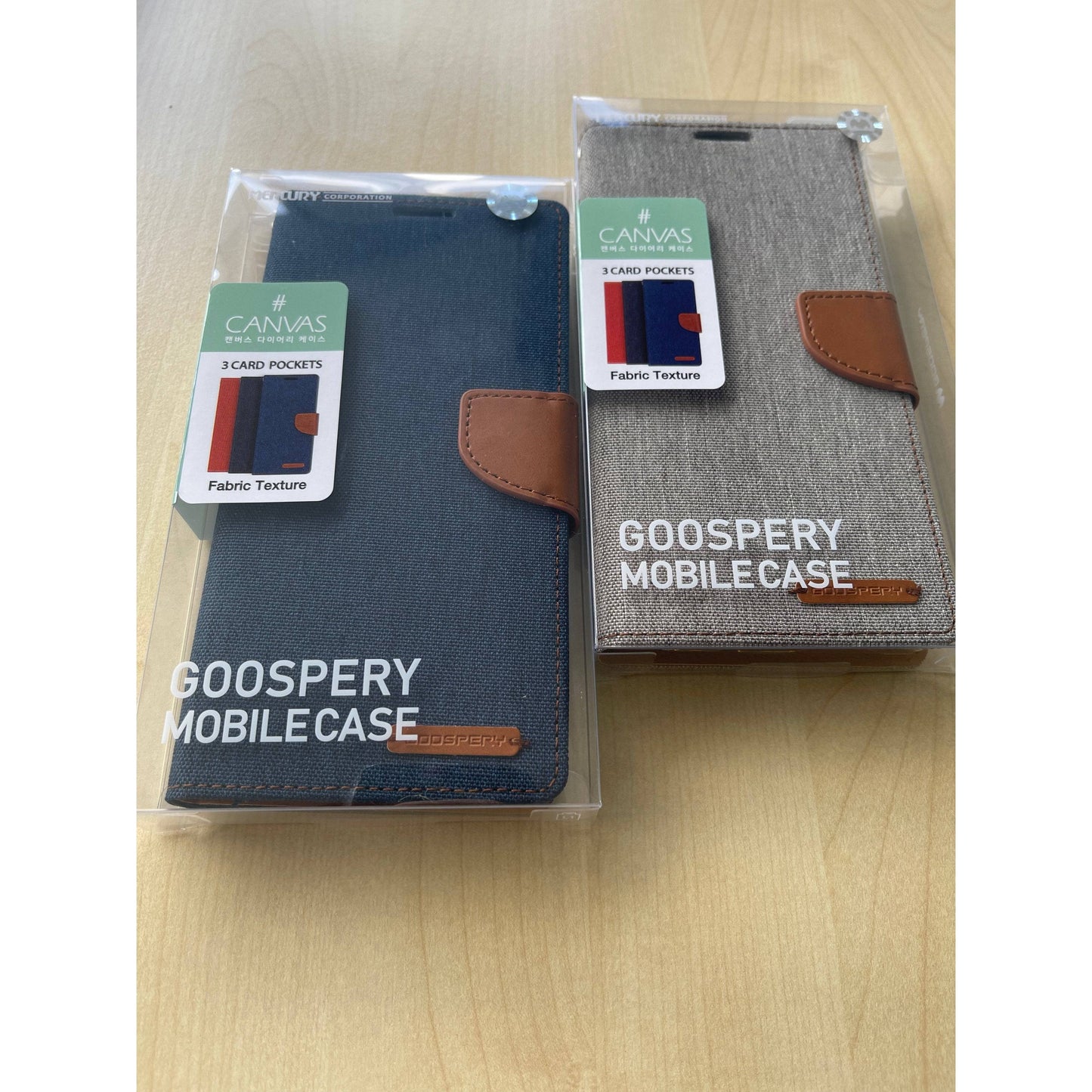 Samsung S22 Ultra/ S22+/ S22 Goospery Canvas Diary Case Wallet ID Flip Pockets-Phone Case-Goospery-www.PhoneGuy.com.au