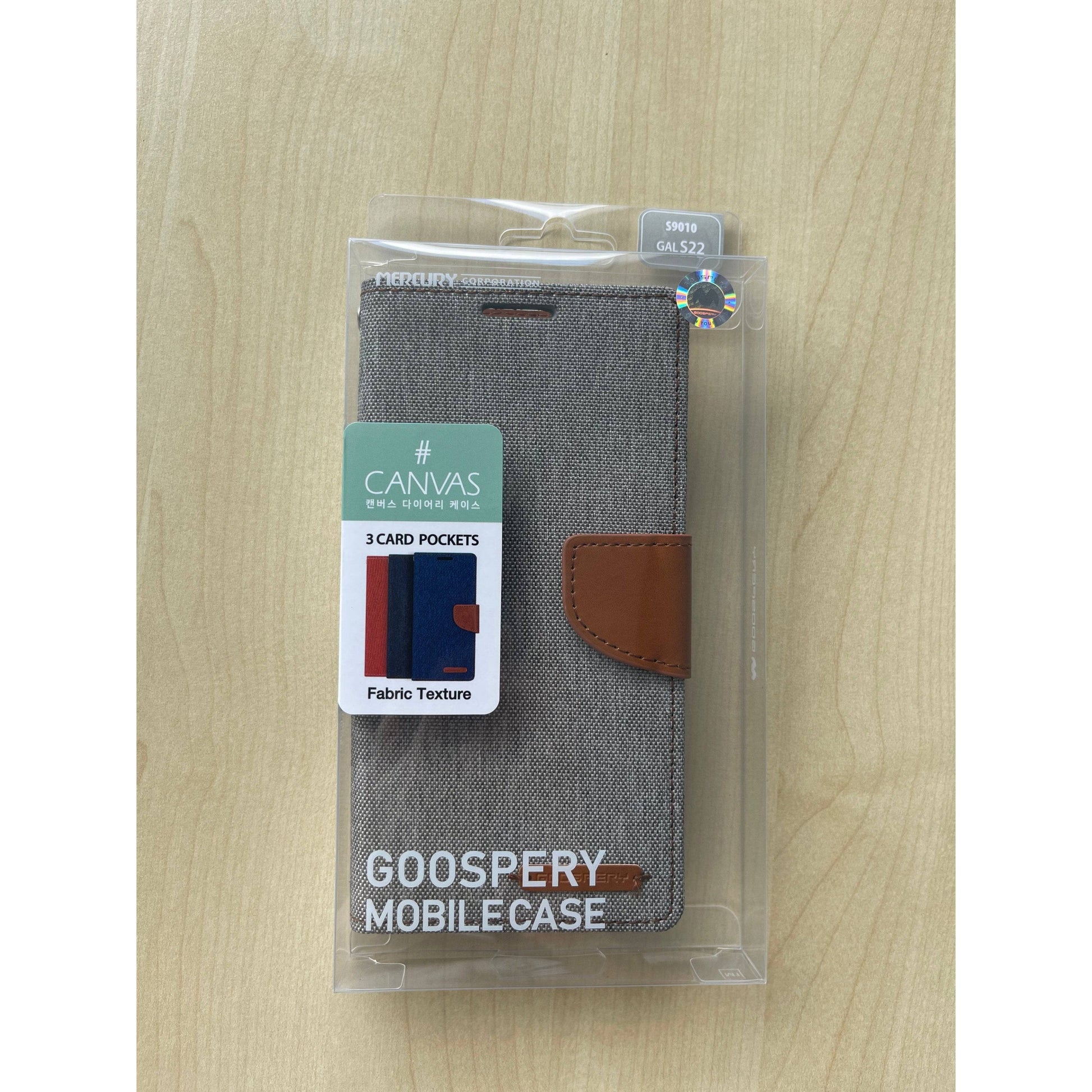 Samsung S22 Ultra/ S22+/ S22 Goospery Canvas Diary Case Wallet ID Flip Pockets-Phone Case-Goospery-www.PhoneGuy.com.au