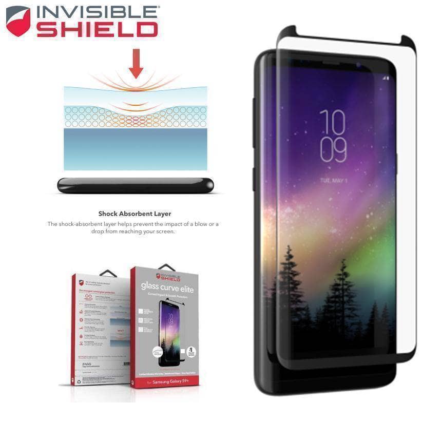 Zagg Invisible Shield Full Glue Tempered Glass Screen Protectors Galaxy S9 S9+-Screen Protector-ZAGG-www.PhoneGuy.com.au
