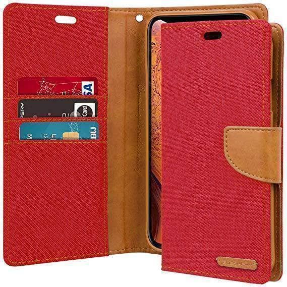 iPhone 11 Pro Max Goospery Canvas Diary Denim Wallet Case Pockets ID Cards Flip Folio-Phone Case-Goospery-www.PhoneGuy.com.au