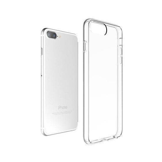 iPhone Xs Max XR iPhone 8 Plus 7+ 6S+ SE Clear Rubber Back Case Slim Skin-Phone Case Clear Rubber-Generic-www.PhoneGuy.com.au