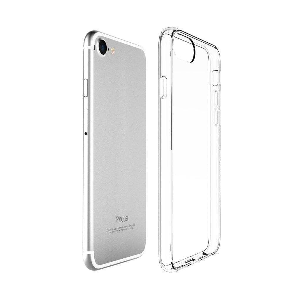 iPhone Xs Max XR iPhone 8 Plus 7+ 6S+ SE Clear Rubber Back Case Slim Skin-Phone Case Clear Rubber-Generic-www.PhoneGuy.com.au